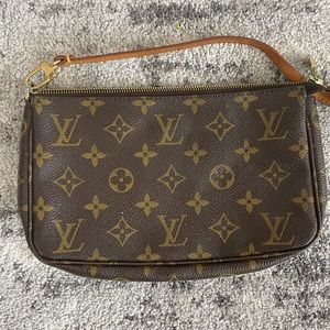 louis vuitton micro pouch with leather strap